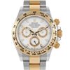 Image 1 : Rolex Daytona Yellow Gold and Steel White Dial Watch - 116503