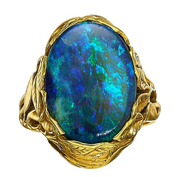 Antique Tiffany & Co -  Opal in Gold Ring,