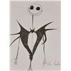 Image 1 : Tim Burton signed Jack Skellington sketch.