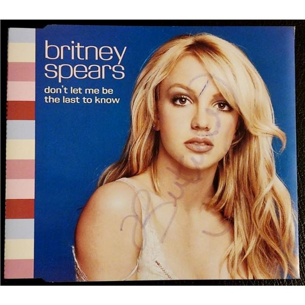 Britney Spears signed.