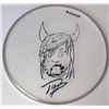 Image 1 : Dave Grohl signed drumhead skin.