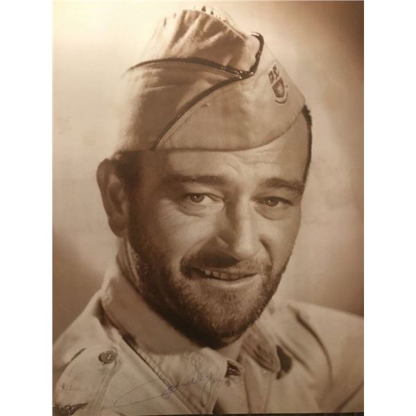 John Wayne signed photograph (1907-1979).