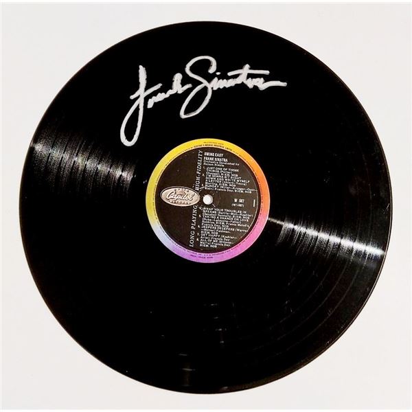 Frank Sinatra signed vinyl.