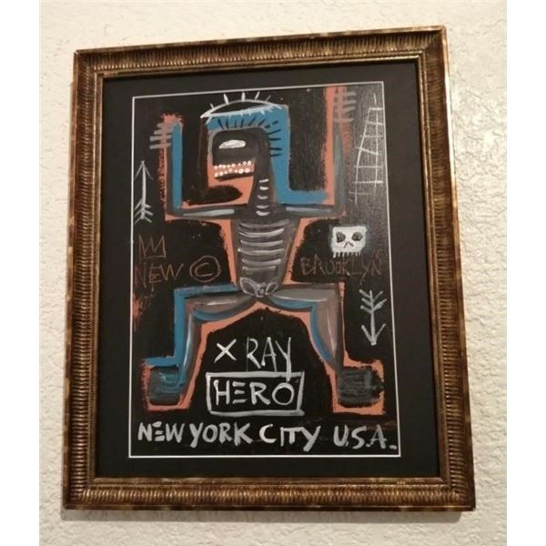 Jean- Michel Basquiat Untitled drawing (American 1960-1988).