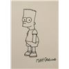 Image 1 : Matt Groening drawing of Bart Simpson (1954-).