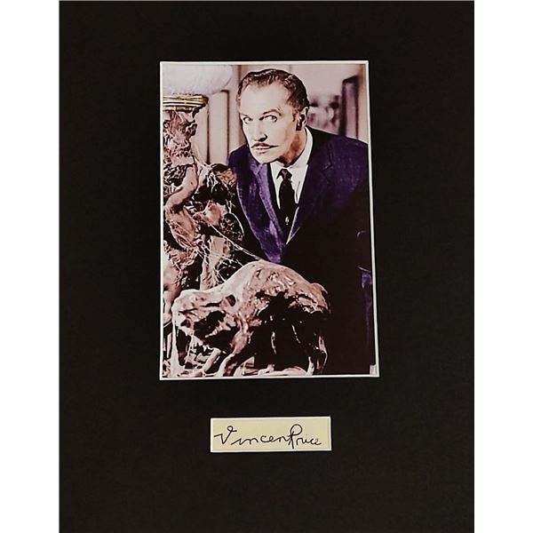 Vincent Price autograph.