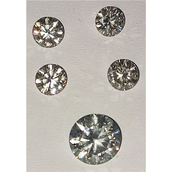 WHITE ice G-H COLOR ROUND LOOSE MOISSANITE - Lab created. 3.30 ct