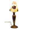 Image 1 : DAUM NANCY ART GLASS BOUDOIR LAMP.