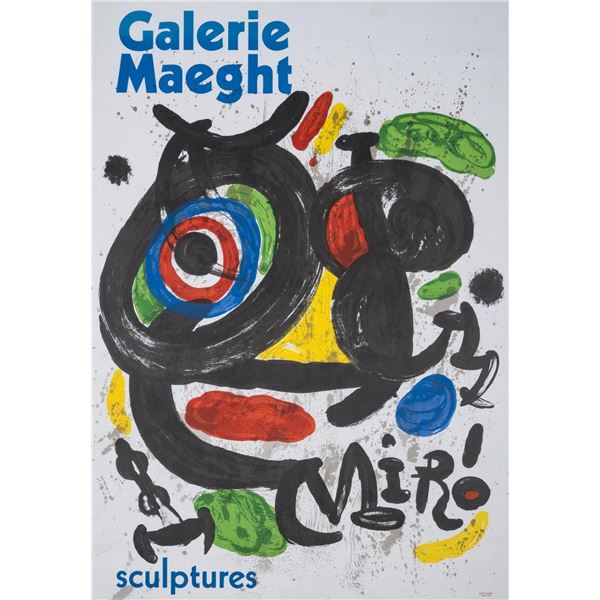 Joan Miro (1893-1983) after. ''Sculptures'' Exhibition Poster
