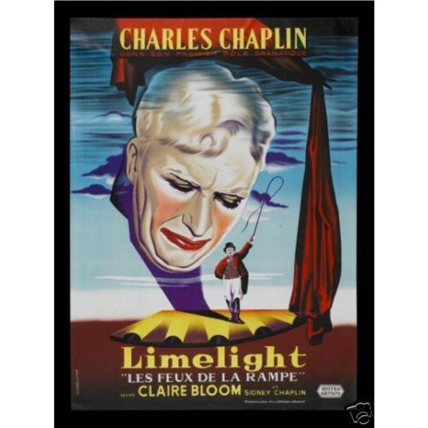 CHARLIE CHAPLIN - LIMELIGHT FRENCH ORIGINAL MOVIE POSTER