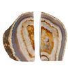 Image 2 : Natural Banded Agate Crystal Geode Stone Bookends