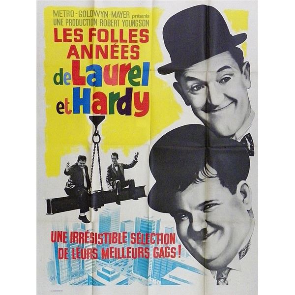Les Folles Annees de Laurel et Hardy; 1932 movie poster.