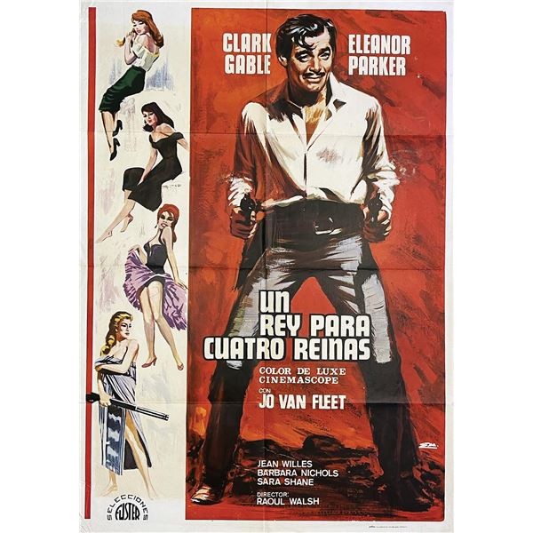 The King and Four Queens vintage Poster