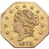 Image 1 : 1872 California Gold Liberty Head Octagonal Half Dollar.