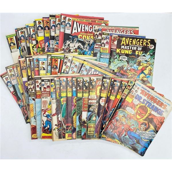 1975-1976 Marvel DC Comics, featuring Savage Sword of Conan and The Avengers and the Savage Sword of