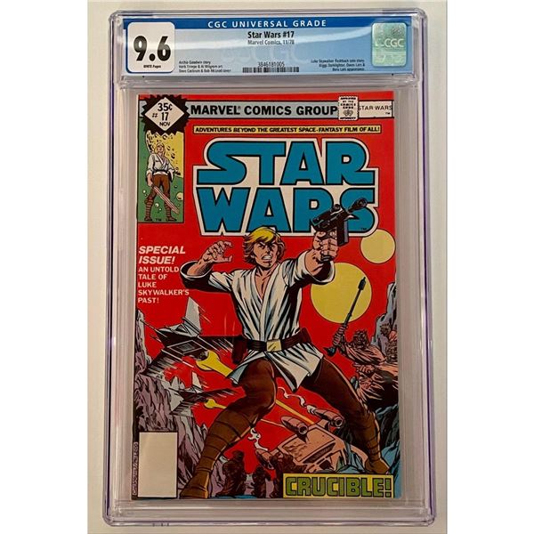 MARVEL COMICS STAR WARS #17 Rare Whitman Variant - CGC 9.6 Comic Book
