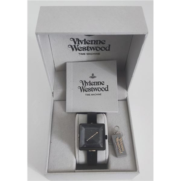 New Ladies' Vivienne Westwood boxed "Cube" Quartz Watch (VV008BKBKNC)
