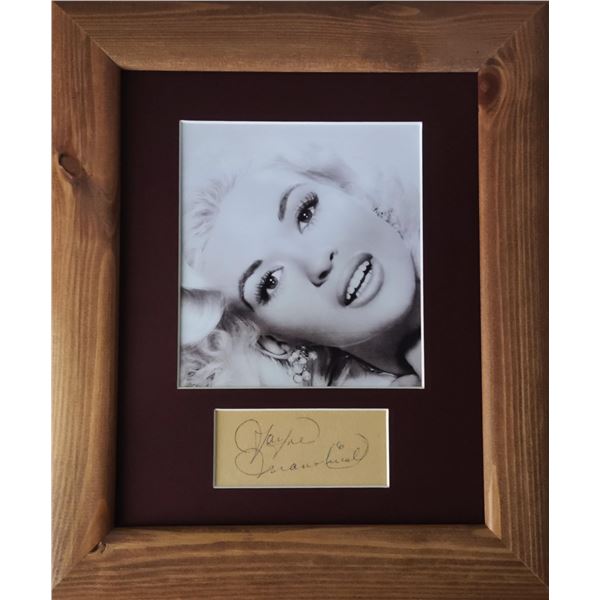 Jayne Mansfield autograph (1933-1967).