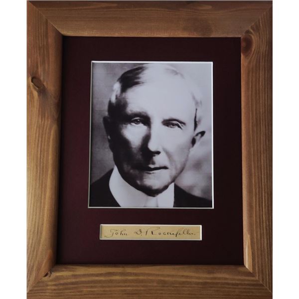 John D Rockefeller autograph (1839-1937).