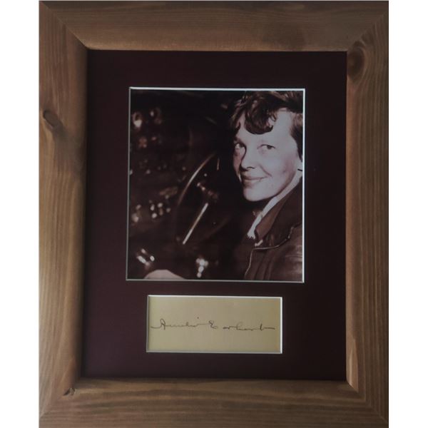 Amelia Earhart Autograph.
