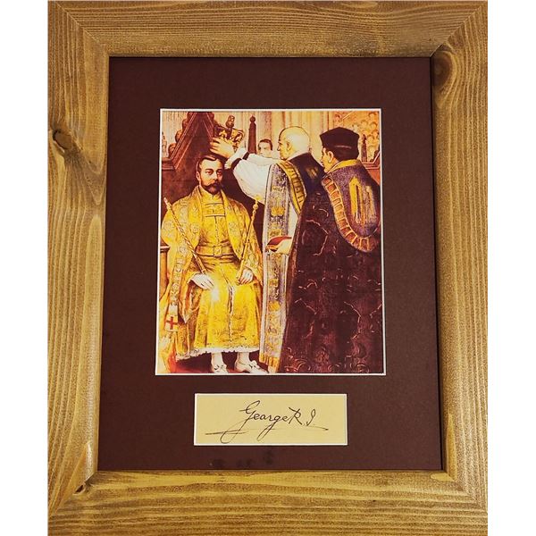 King George V signature.