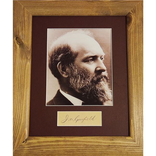 James A. Garfield 20th US President signature.
