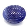 Image 2 : 62Ct Carved, Natural Tanzanite, Large Rare Gemstone, Oval Shape.
