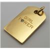 Image 1 : TIFFANY & CO 18K YELLOW GOLD GIRL POWER CHARM/PENDANT SET WITH DIAMOND,