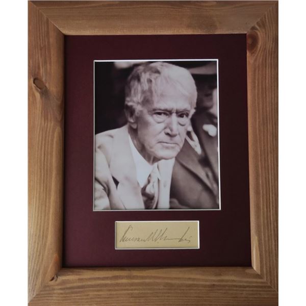 Judge Kenesaw mountain Landis signature.