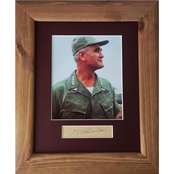 US General William Westmoreland autograph.