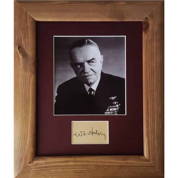 Admiral William Halsey autograph.