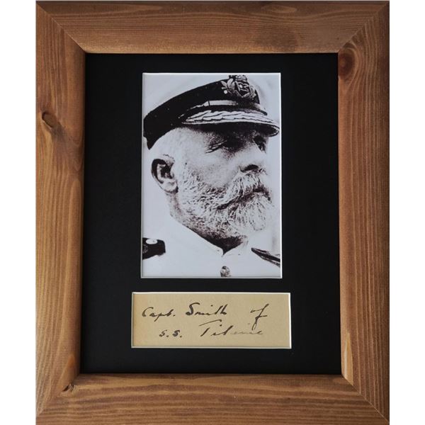 Captain Edward John Smith signature.