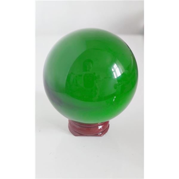 Natural Green Obsidian Sphere Large Crystal Ball - 60mm.