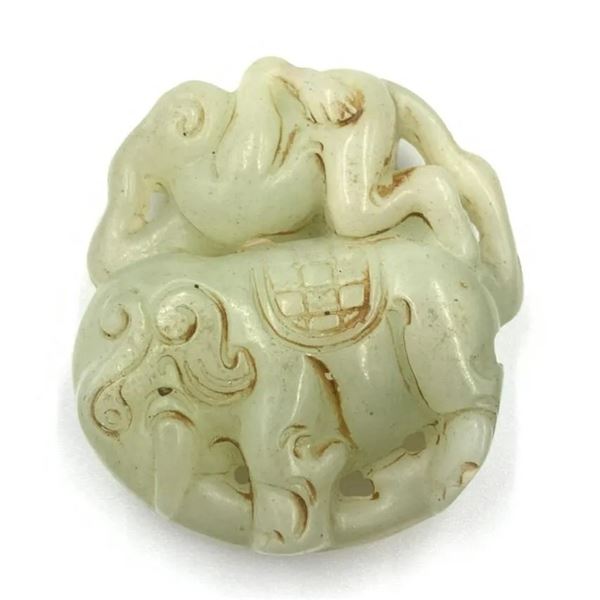 279.65 Cts Ancient Chinese Hetian Jade