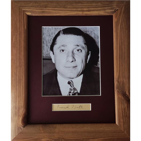 Frank Nitti autograph.