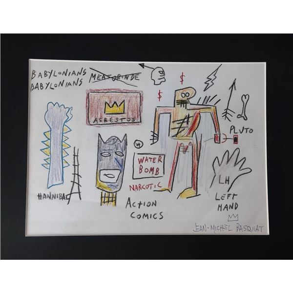 Jean-Michel Basquiat: Asbestos - signed.