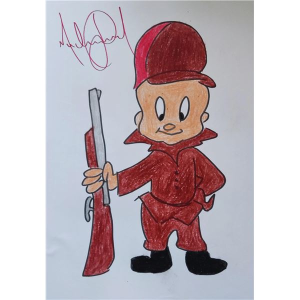 Michael Jackson's drawing of Elmer Fudd.