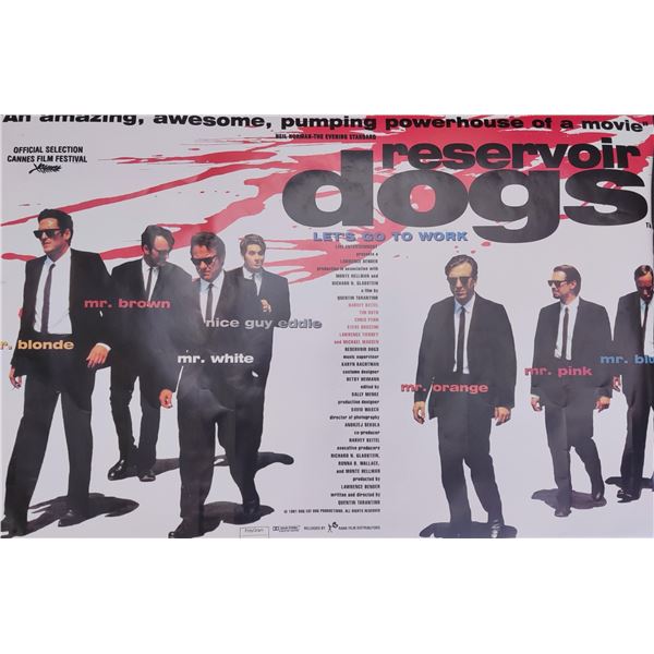 Reservoir Dogs licensed poster.