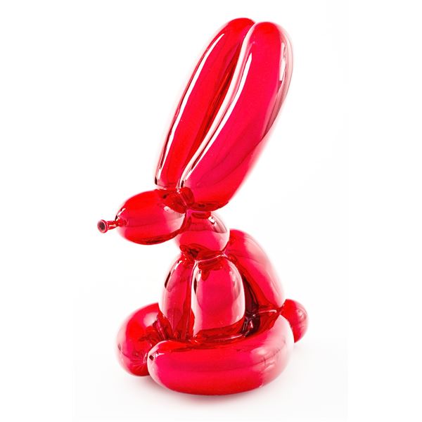 Jeff Koons . Red Balloon Rabbit, 2017.
