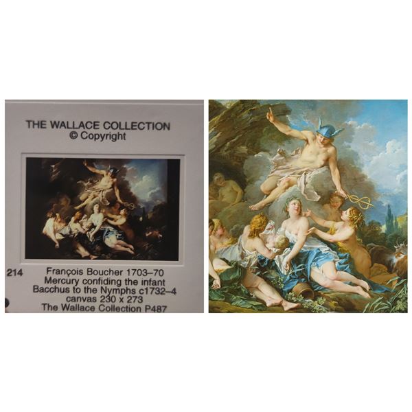 Collection of vintage negatives of François Boucher (1703-1770).