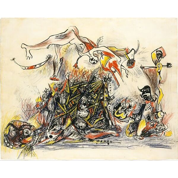 Jackson Pollock vintage negatives.