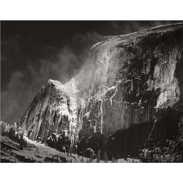 ANSEL ADAMS - Half Dome, Blowing Snow, Yosemite National Park, California,