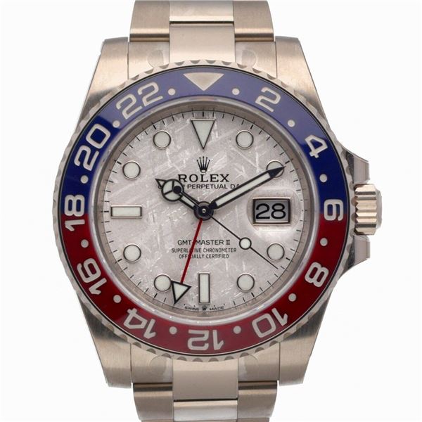 Rolex Gmt-Master II 126719BLRO with 40mm 18ct White Gold case.