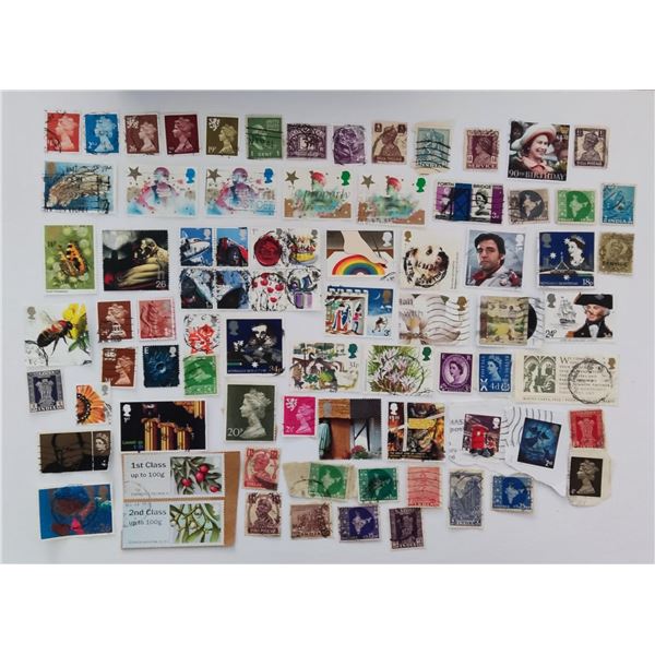 Large collection of British, American and Indian stamps.