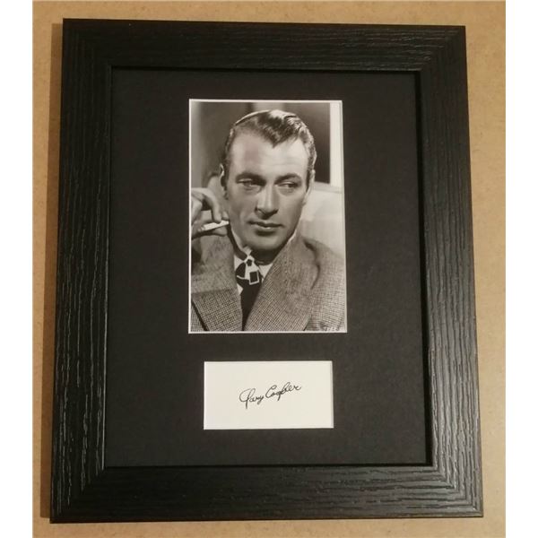 Gary Cooper autograph. (1901-1961).