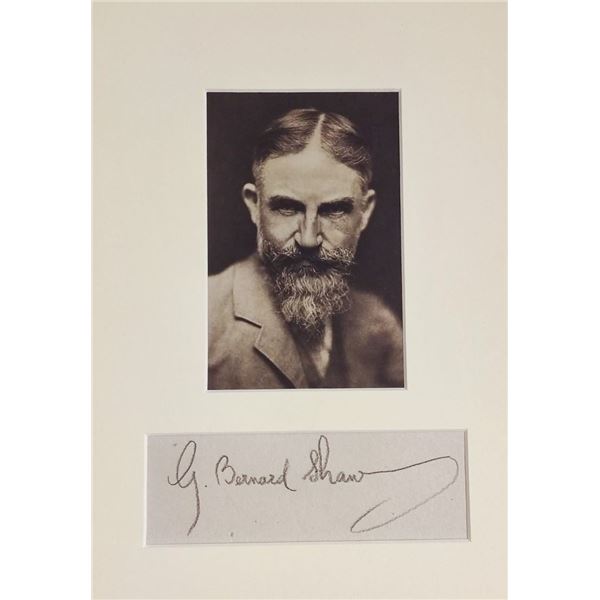 George Bernard Shaw autograph. (1856-1950).