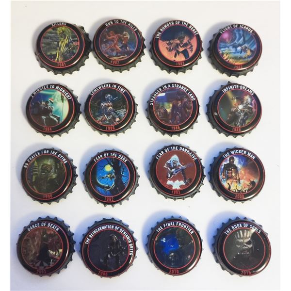 Rare Iron Maiden collectable bottletops 2022.