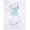 Image 1 : Michael Jackson hand drawn signed Mickey Mouse drawing.