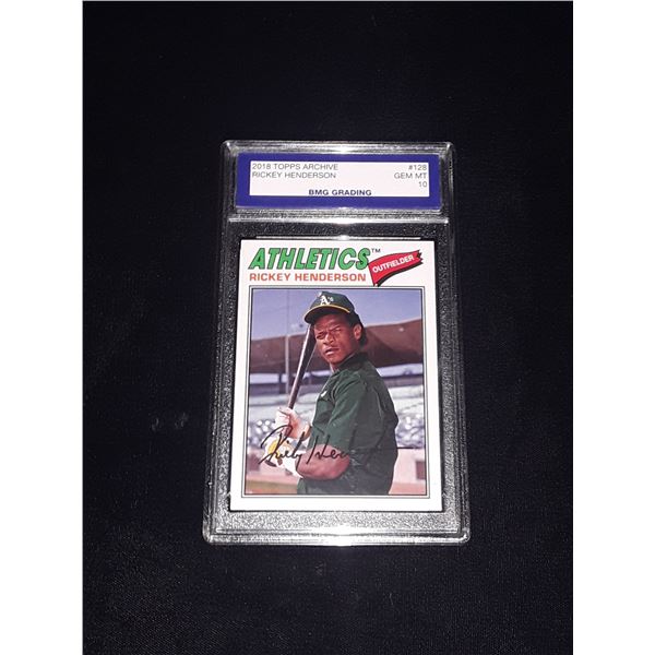 RICKEY HENDERSON, 2018 Topps Archive, GEM MT 10