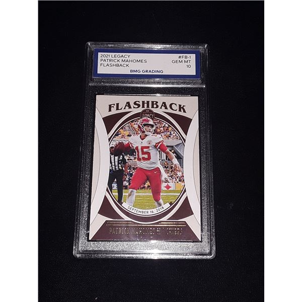 PATRICK MAHOMES< 2021 Legacy, Flashback, GEM MT 10